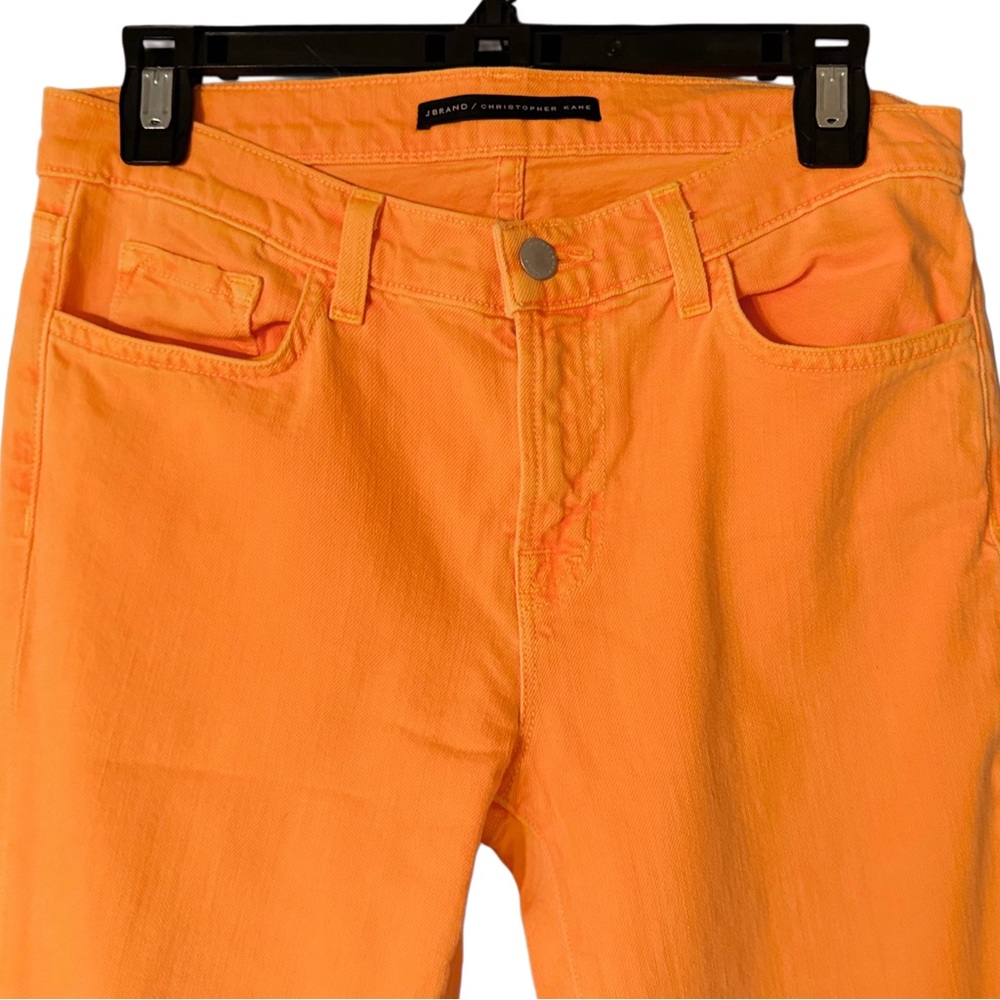 Rare Neon Orange Martini Flare Mid-rise Jeans Women’s Size 29 - Picture 5 of 9